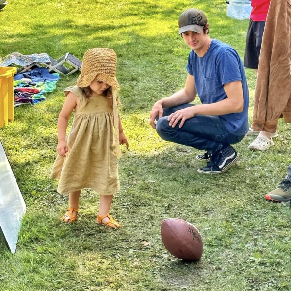 Yard Sale Footballing (Photo: Susan Bacot-Davis)