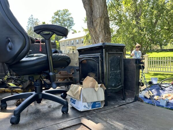 Harvesting Yard Sale Freebies (Photo: Geo Davis)