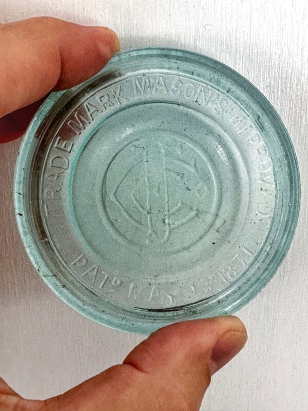 Rhyming Relics: Mason's Improved glass canning lid (Photo: Geo Davis)