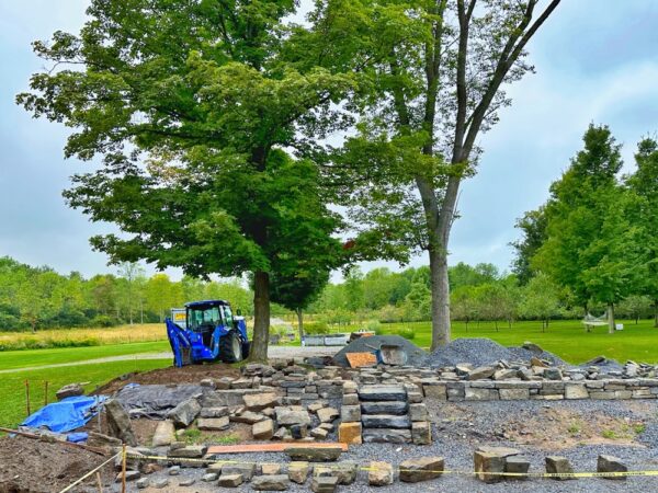 Hardscaping an Icehouse Oasis from Repurposed Stone (Photo: Geo Davis)