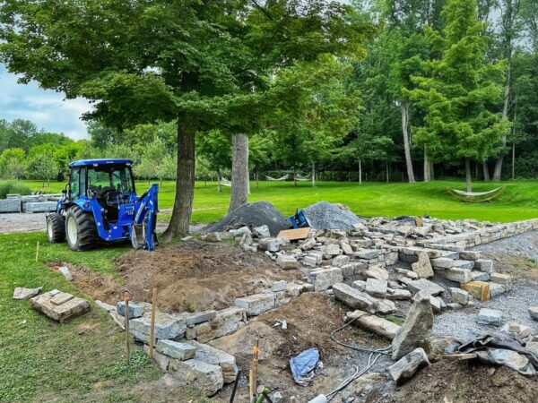 Repurposing Limestone for Icehouse Hardscape (Photo: Geo Davis)