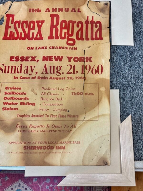 Framing Vintage Essex Regatta Poster