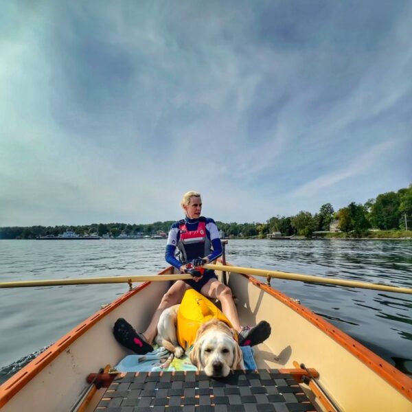 Susan Sculling Into Autumn (Photo: Geo Davis)