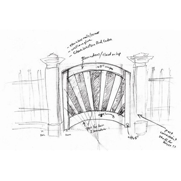 Tom Duca's Sunburst Gate Sketch (Photo: Geo Davis)