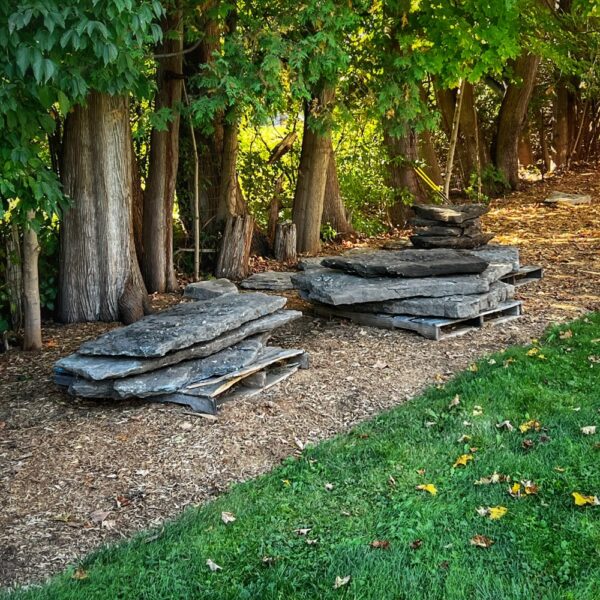 Soon-to-be Repurposed Stone from Sidewalk Replacement (Photo: R.P. Murphy)