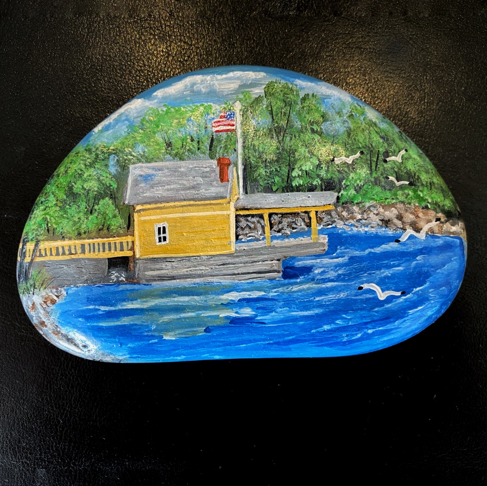 Mary Wade Rock Art: Rosslyn’s boathouse