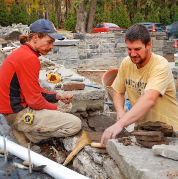 Stone Wall Retrospective: Dan Faber and Mike Manzer (Photo: Geo Davis)