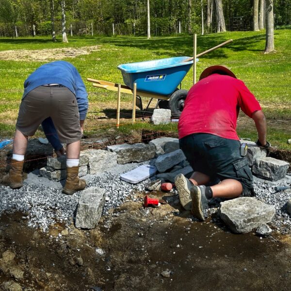 Starting Stone Walls (Photo: R.P. Murphy)