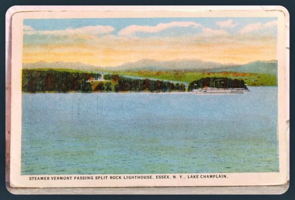 Passing Split Rock (Vintage Postcard)