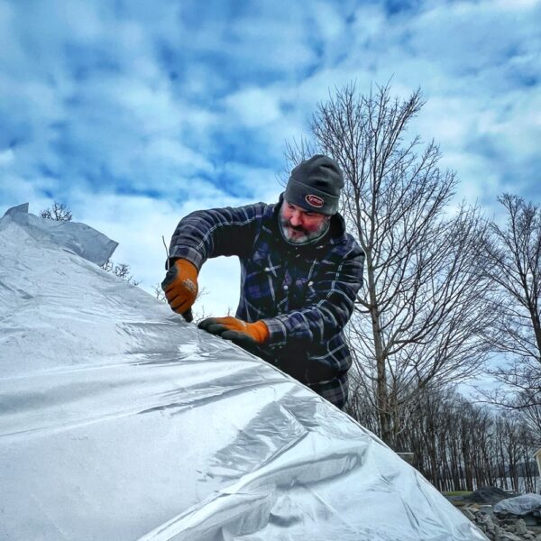 Hibernal High: Glen Installing Scissor Doors (Photo: R.P. Murphy)