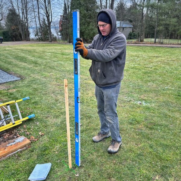 Phil Setting Up For Helical Pile Installation (Photo: Geo Davis)