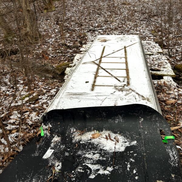 Offloading Dock Section from Cargo Sled​ (Photo: R.P. Murphy)