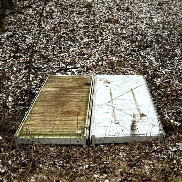 Two Dock Sections Delivered with Cargo Sled​ (Photo: R.P. Murphy)