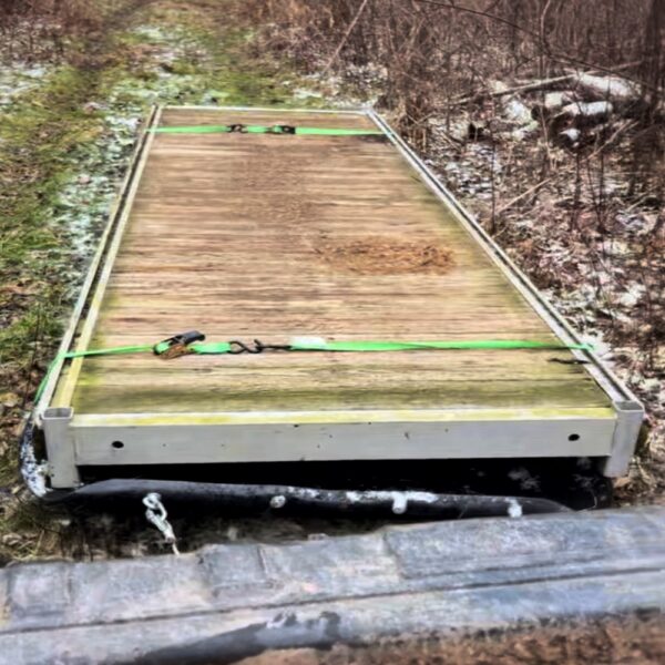 Gator Pulling Cargo Sled​ (Photo: R.P. Murphy)