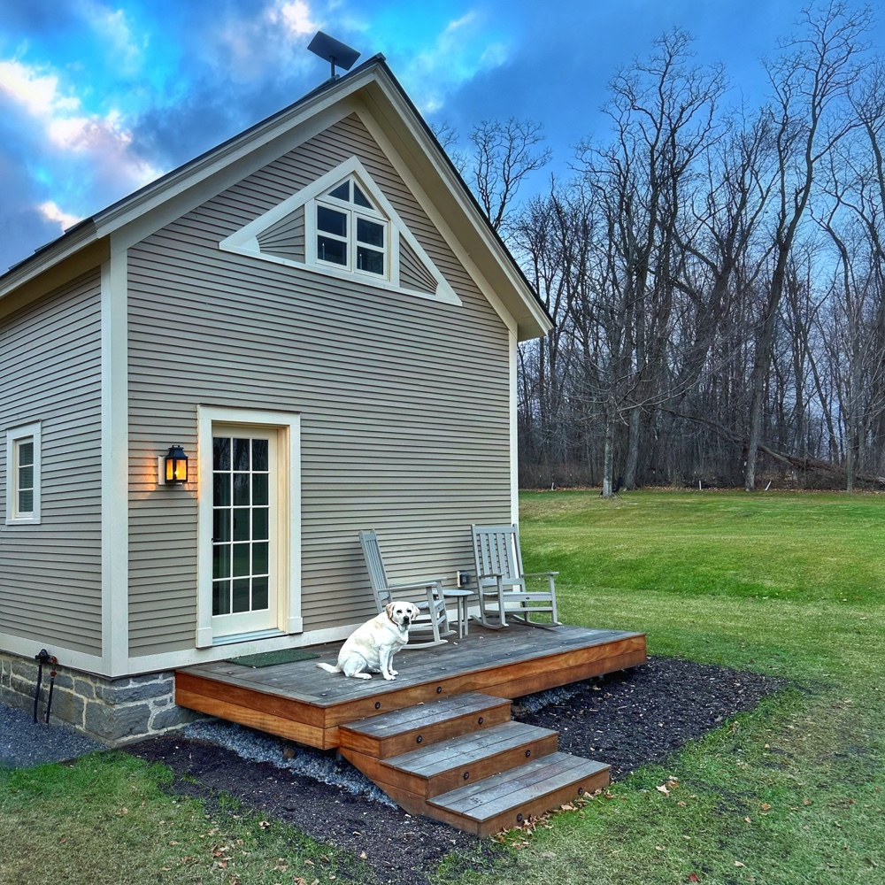 Carley Sitting Sentry​ at the Icehouse (Photo: Geo Davis)