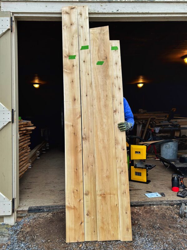 Tree-to-Timber: Tony modeling picket planks (Photo: Glen Gehrkens)