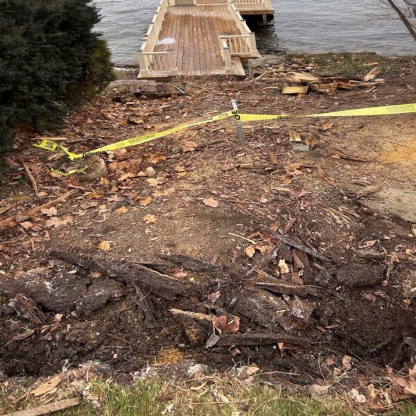 Lakeside Staircase: Demo (Photo: Glen Gehrkens)