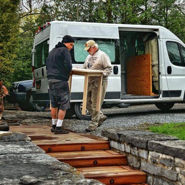 Ron Delivers Bistro Table (Photo: R.P. Murphy)