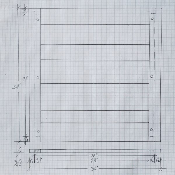 Ron's Plan for Bistro Table (Drawing: Ron Bauer)