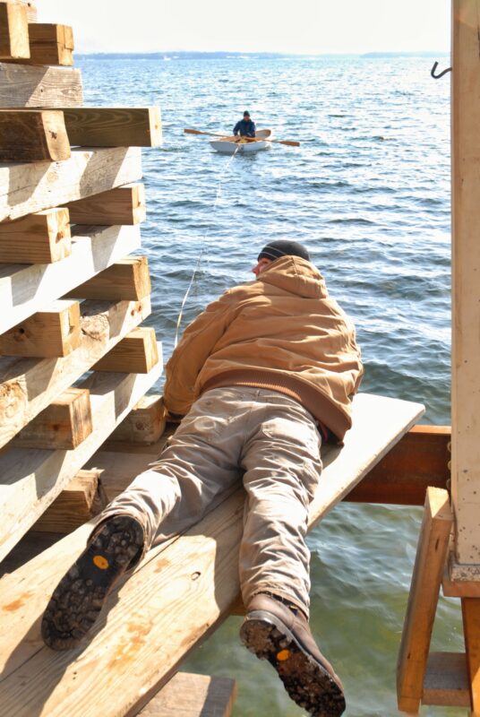 Boathouse Restructuring, 6 March 2008 (Photo: Geo Davis)