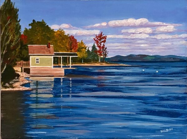 Rosslyn Boathouse (Painting: Diane Hulburt)