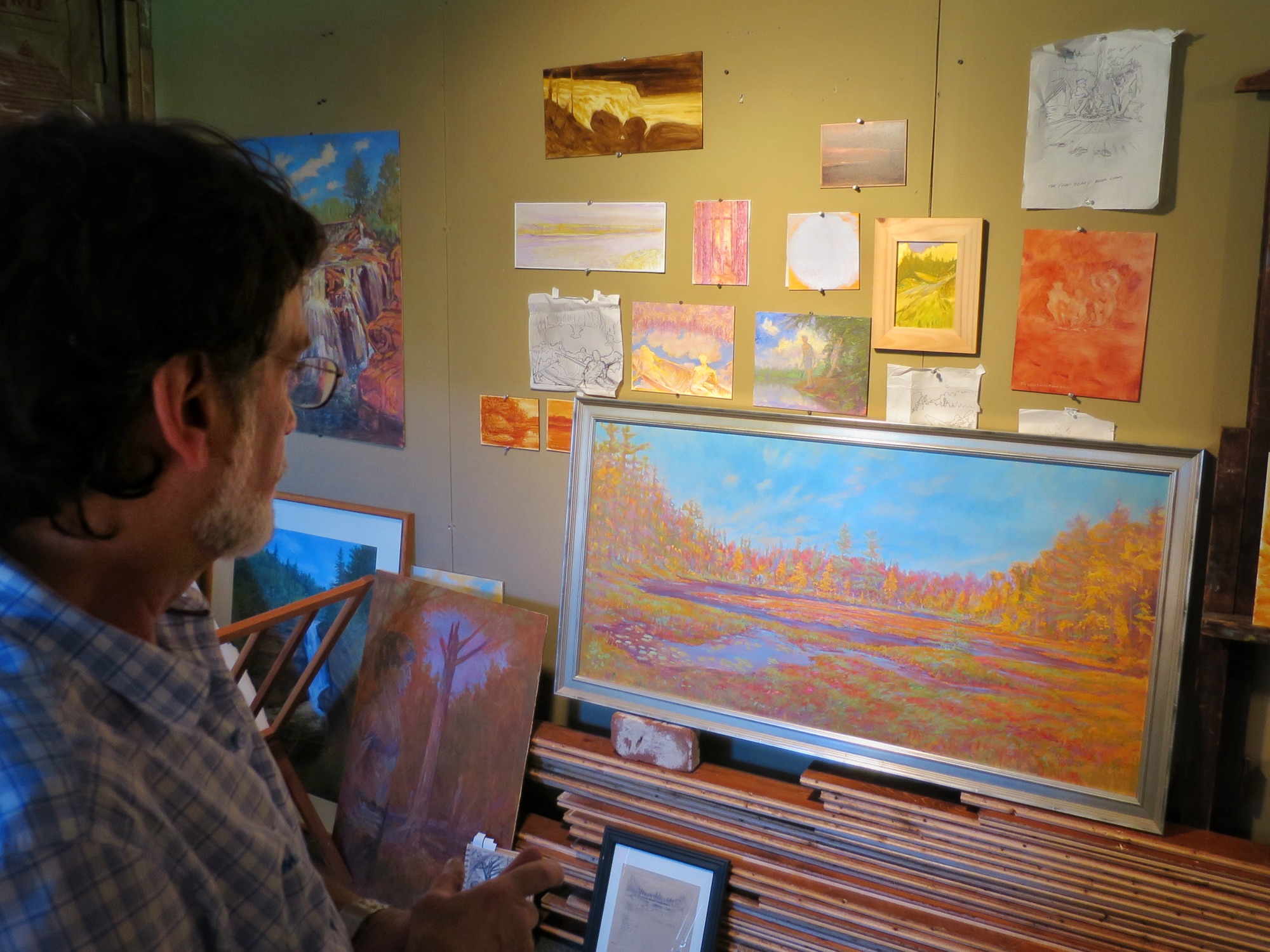 Kevin Raines in his Studio (Photo: Geo Davis)