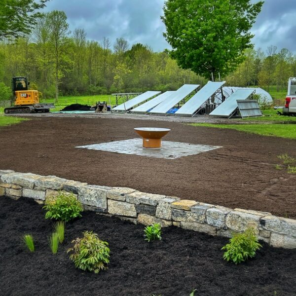 Fire Pit Arrived and Installed (Photo: Glen Gherkins)