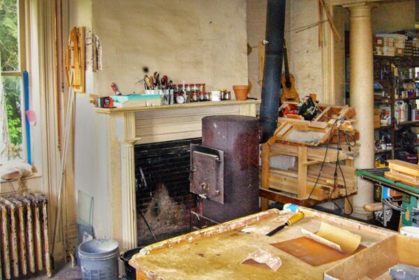 Future Dining Room (aka Previous Owner’s Workshop) During Rosslyn’s May 2006 Home Inspection (Photo: Geo Davis)