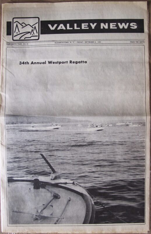 34th Annual Westport Regatta (Source: Valley News, September 2, 1960)